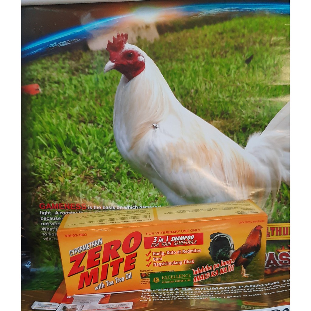 Shampoo ayam ZERO MITE (1box 24 sachet)  Shopee Malaysia