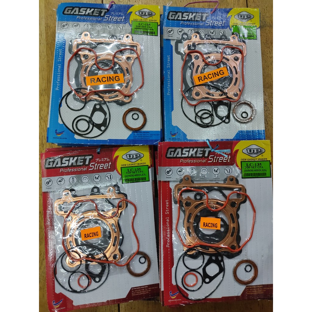 UP TOP SET GASKET RACING 60MM 62MM 63MM 65MM FOR LC135 Shopee Malaysia