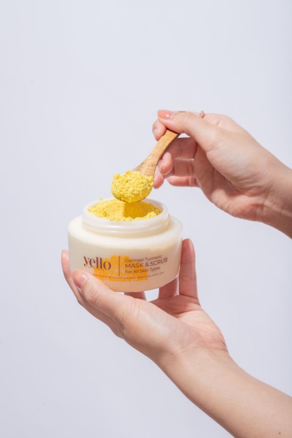 Download Ready Stock Yello Skincare Oatmeal Turmeric Face Mask Scrub Snowmeric Brightening Serum Trial Shopee Malaysia PSD Mockup Templates