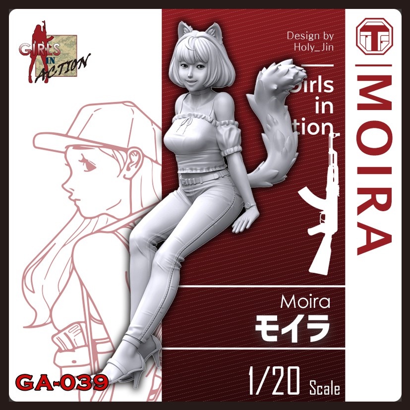 ** Tori (ZLPLA) GA-039 Moria 1/20 Animal Girl Catwoman Female Soldier Series Resin GK Humanoid, Model Non-Beautiful Doll