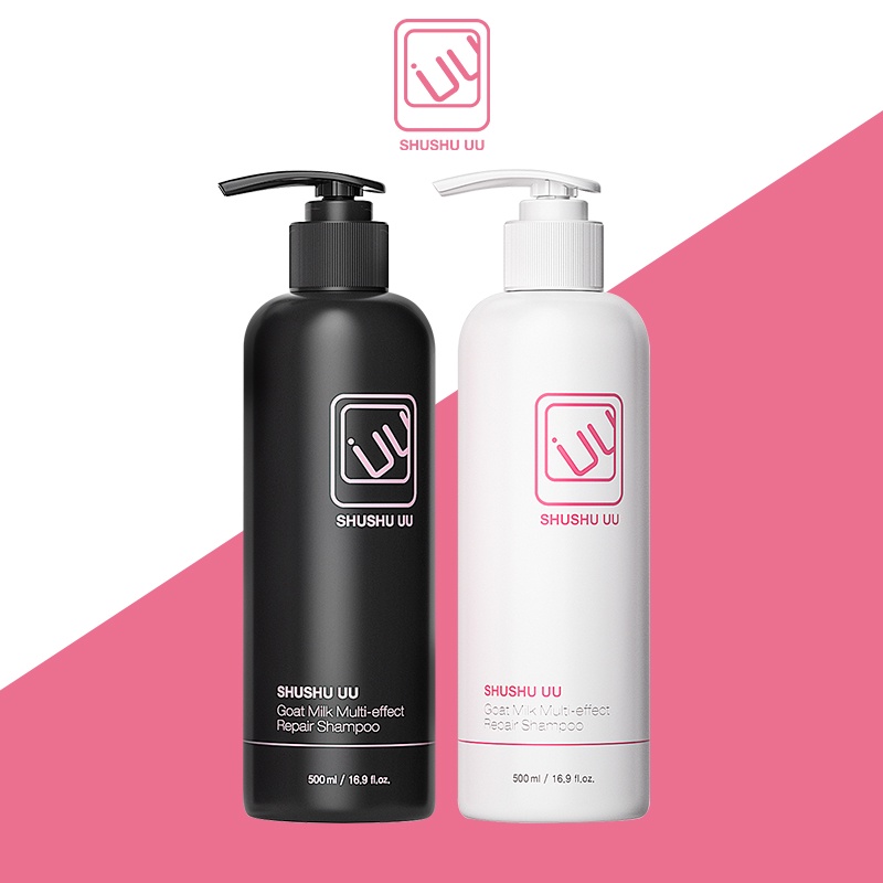 Korea SHUSHU UU Goat milk shampoo set genuine multi-effect repair ...