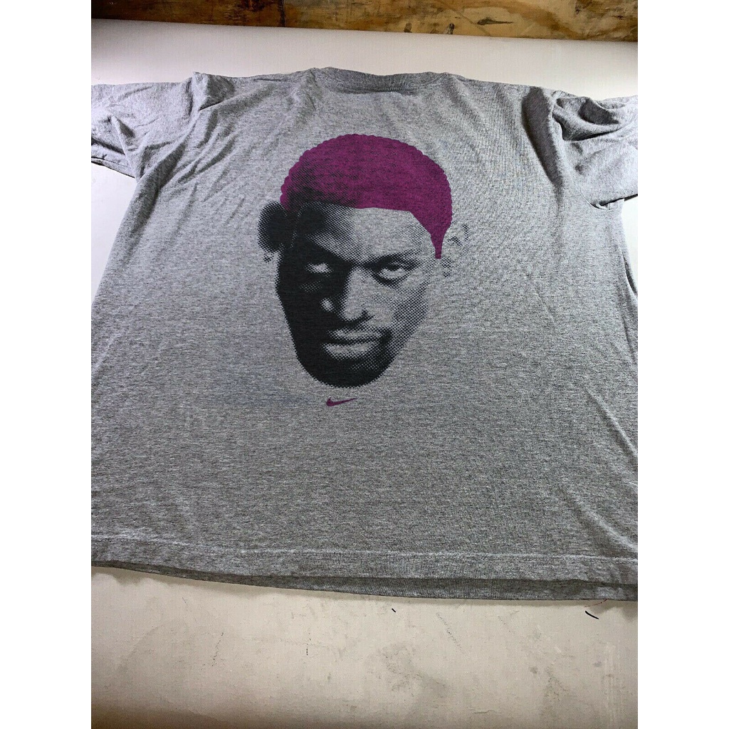 90s Vintage Dennis Rodman Face N!ke Chicago Bulls New T Shirt USA sz Rare! 