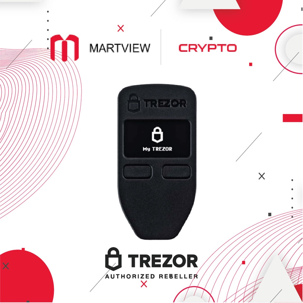 Trezor One Authorise Reseller Crypto Cryptocurrencies Hardware Wallet - Black