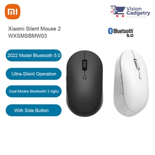 Xiaomi Mi Silent Edition Mouse Bluetooth 5.0 2.4G Wireless Side Buttons 1300dpi WXSMSBMW03