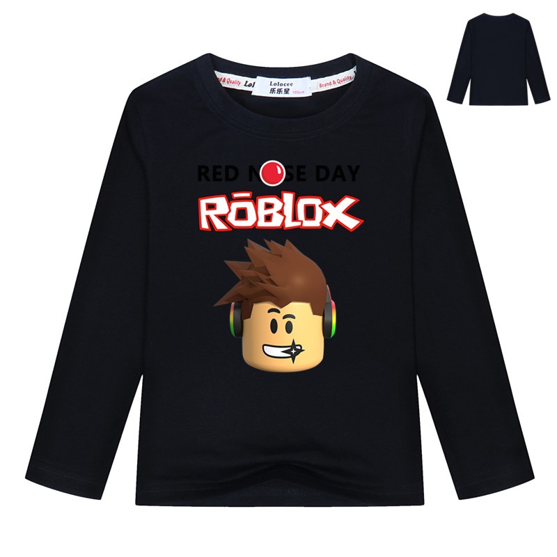 Roblox Boys Long Sleeve 100 Cotton T Shirt Kids Spring Autumn Cartoon Costume Shopee Malaysia - ซอทไหน roblox boys039 105 155cm body height cotton t