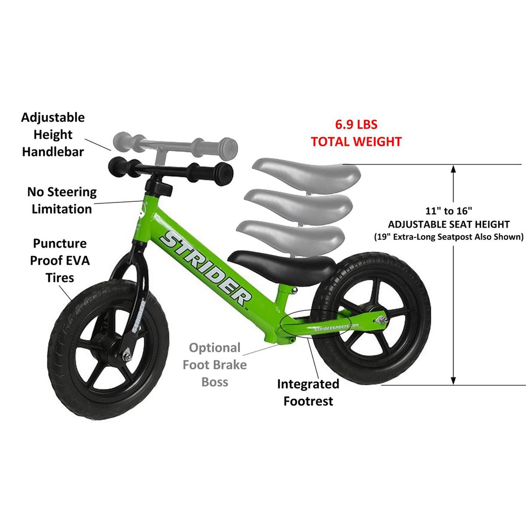 strider seat height