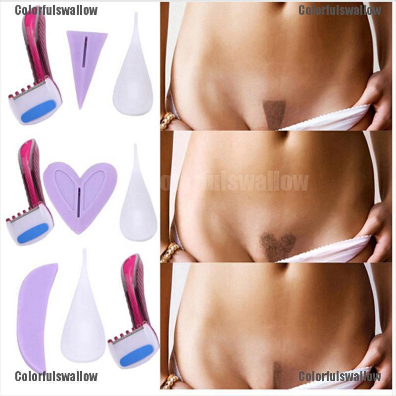 Colorfulswallow Pubic Hair Shaving Template Pro Plastic Razor