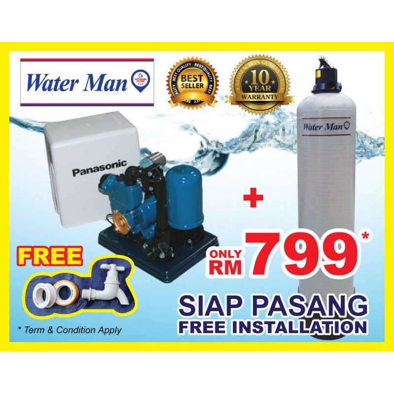 Water Pump Automatic Panasonic A 130jack Water Filter Outdoor With Installation Service Klang Valley
