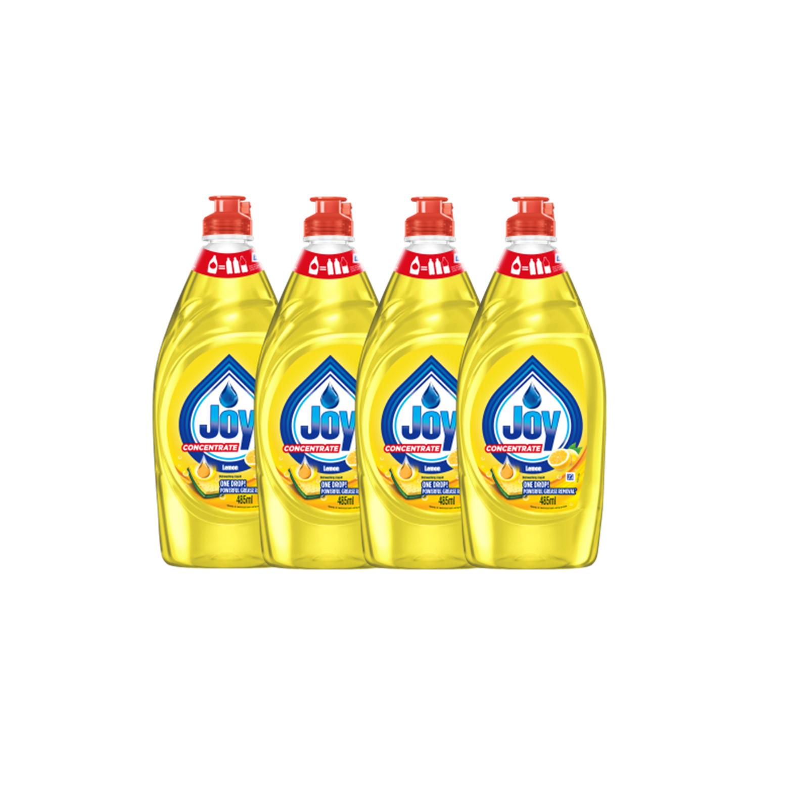 Joy Kitchen Dishwash Liquid Bottle Lemon (485ml x 4) Shopee Malaysia