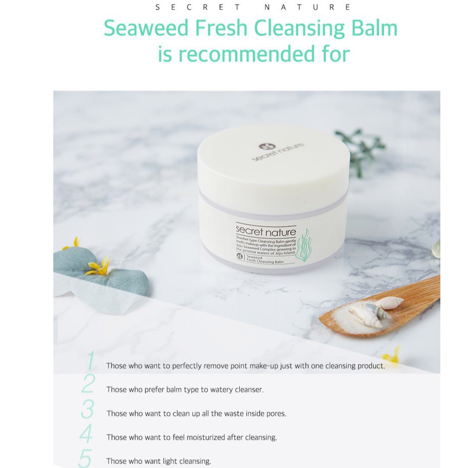 secret nature cleansing balm