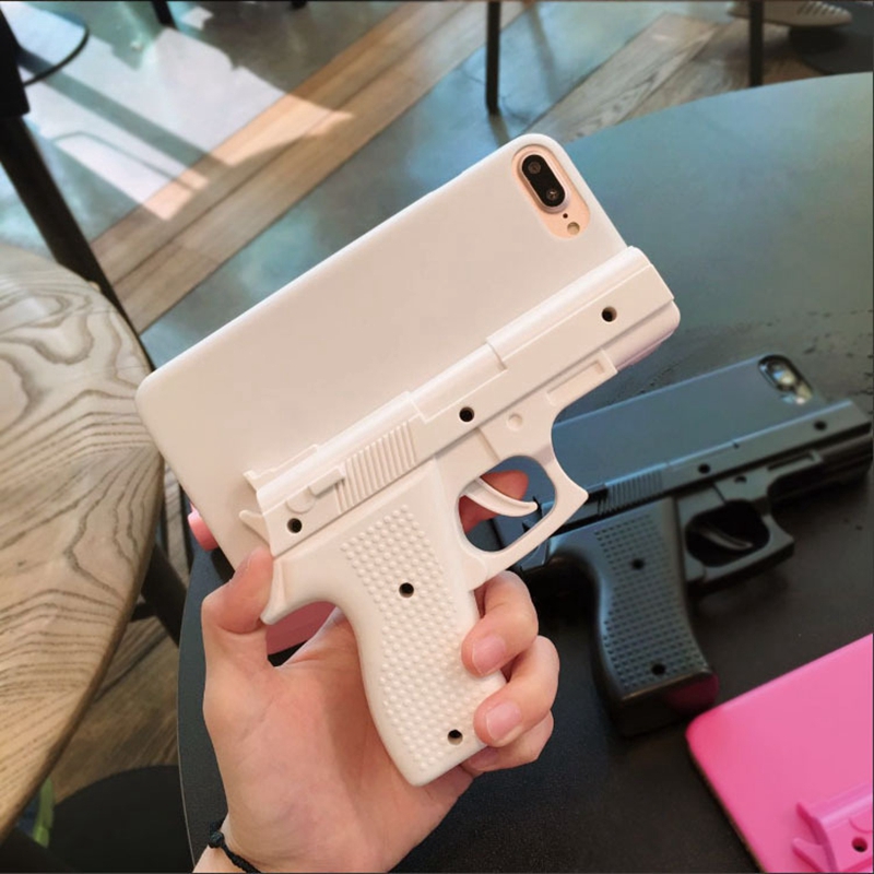 Trendy Creative Phone Case Toy Pistol Suitable For Iphone11 I6 I7 I8 Plus Ix Xs Maxxr I12 Shock Resistant Shopee Malaysia