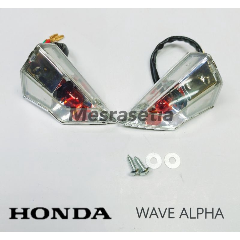 Honda Alpha Wave Cx Front Signal Set Modify Signal Depan Shopee Malaysia