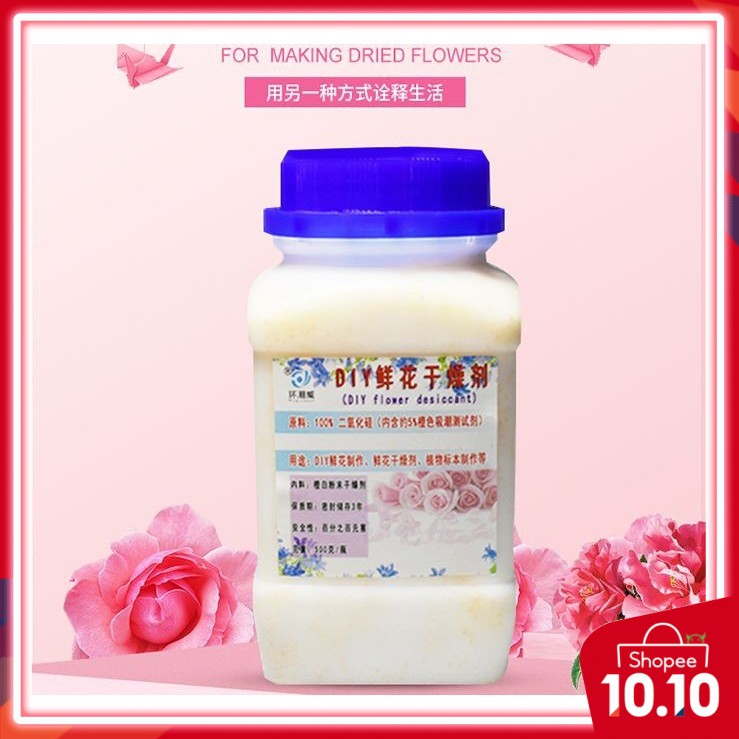 Silica Gel White Powder For Drying Flowers Preserve Flower ...