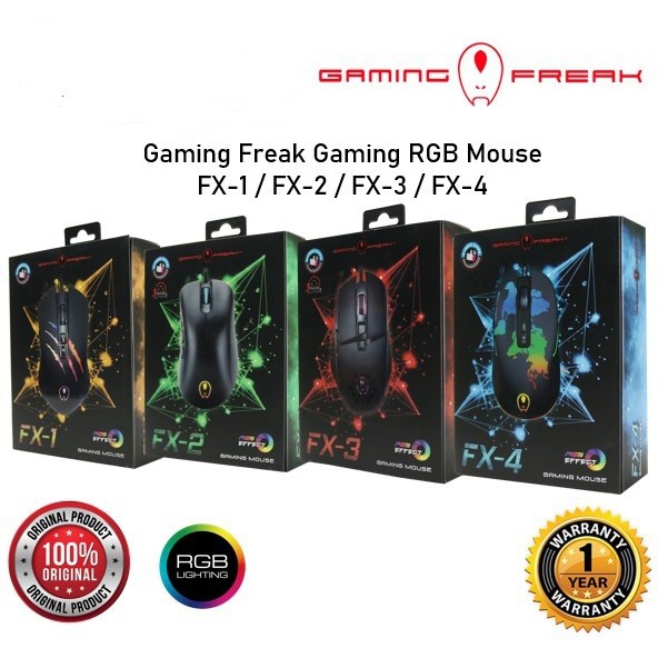 Gaming Freak Gaming Mouse FX2 FX3 FX5 FX6 FX7 FXS1 6400DPI