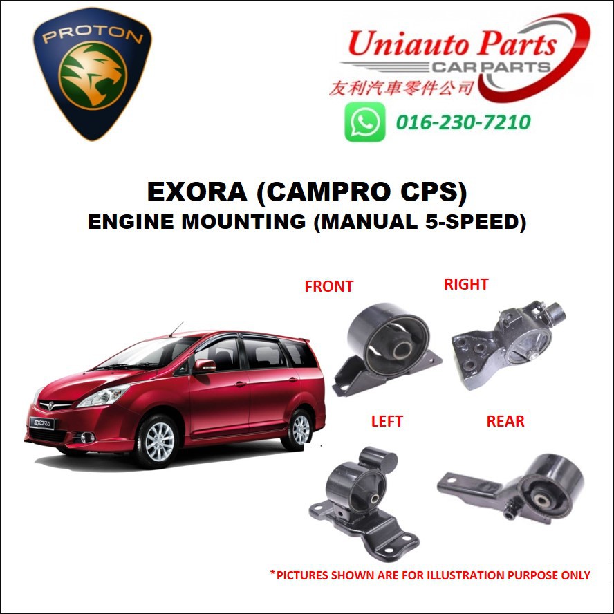 PROTON EXORA (CPS, CAMPRO CPS) 5SPEED MANUAL TRANSMISSION ENGINE