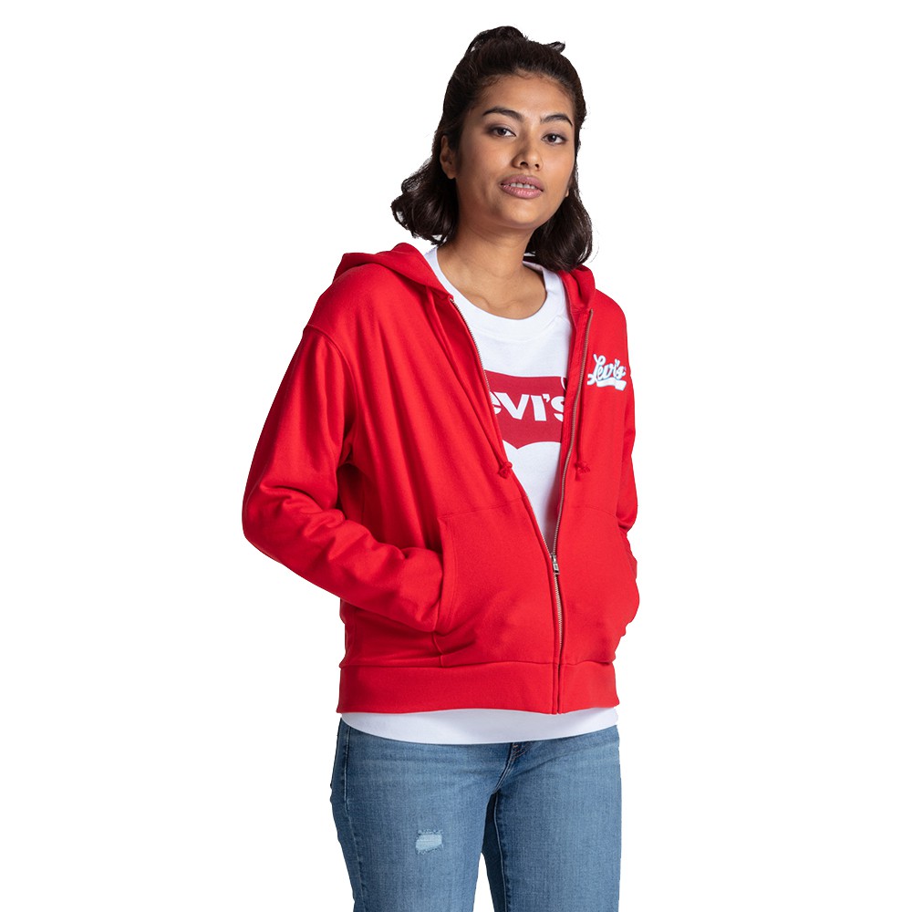 levis zip hoodie women's