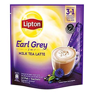 Lipton Milk Tea 3 In 1 (12 Sticks) Earl Grey (Teh Lipton/ Lipton Tea ...