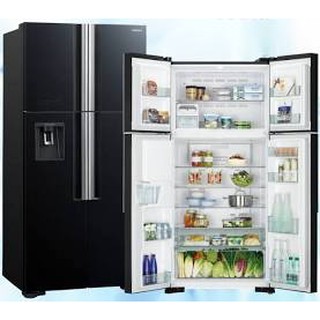 Hitachi R W720p7m Gbk 586l Fridge Inverter 4 Glass Door Big French Refrigerator Rw720p7mgbk Rw720p7m Peti Sejuk Shopee Malaysia