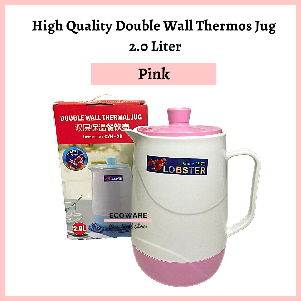 2L High Quality Double Wall Thermos Jug Thermal Jug | Lobster Jug Thermos