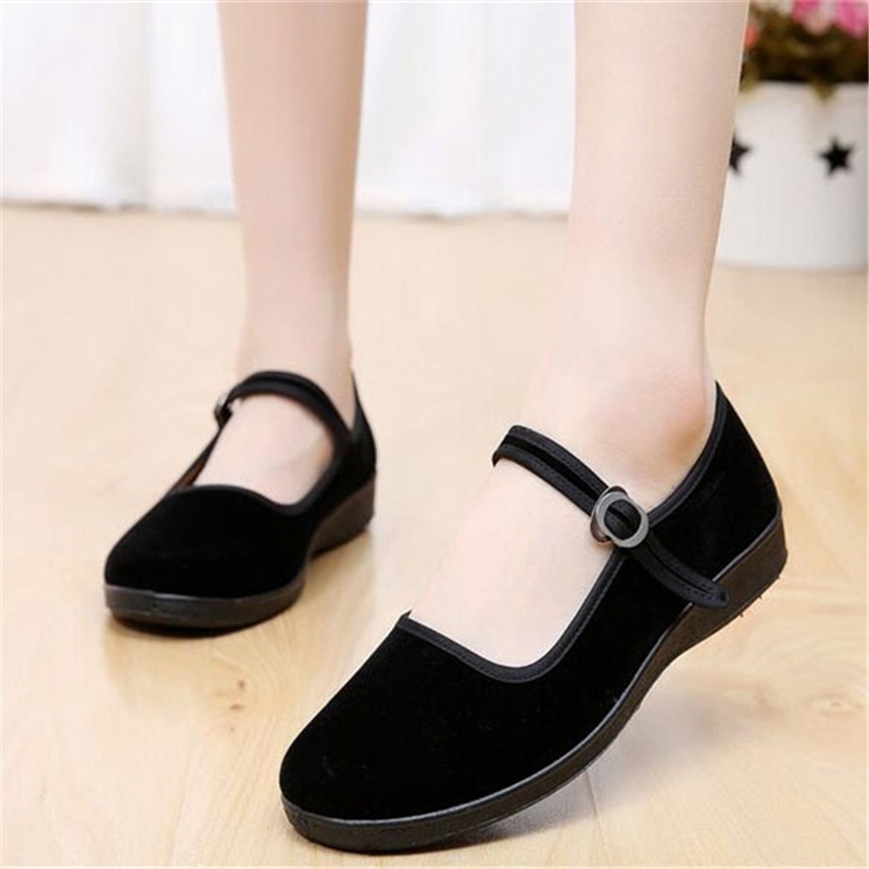 Running Comfort Women Shoes Black Old Beijing Cloth Round Toe Casual Shoe Plus Size 34~41 Fitness - Image 3