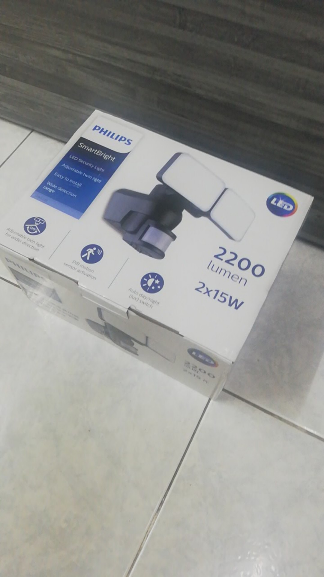 Philips Motion Sensor With Led Light Bws 220 Security Sensor Light 6500k Daylight Shopee Malaysia