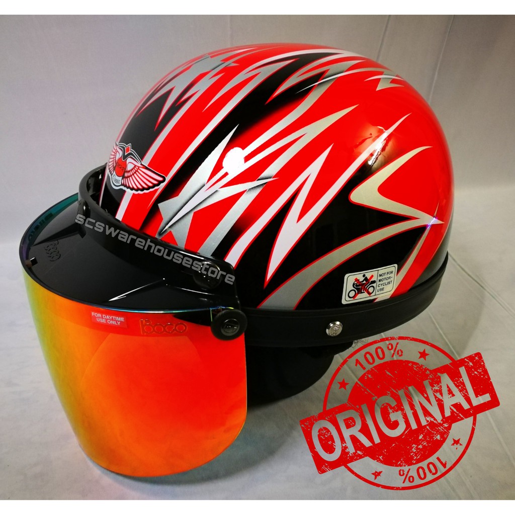 MHR III Half Cut Helmet / Original MHR 3 STELLA RED KYT Arai SGV AGV ...