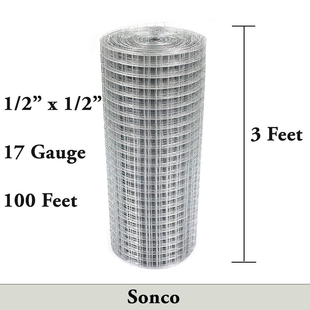 1 2 X 1 2 X 17 X 3 X100 Sonco Hot Dip Galvanized Brc Welded Iron Wire Mesh Net Netting Dawai Jaring Shopee Malaysia