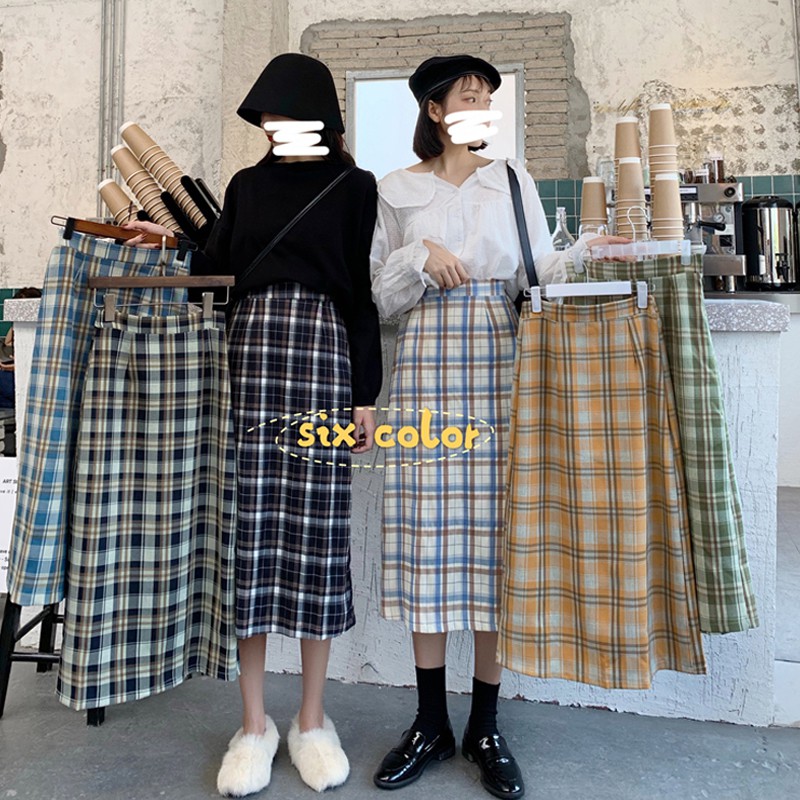 Spring And Autumn High Waist Mid-length 