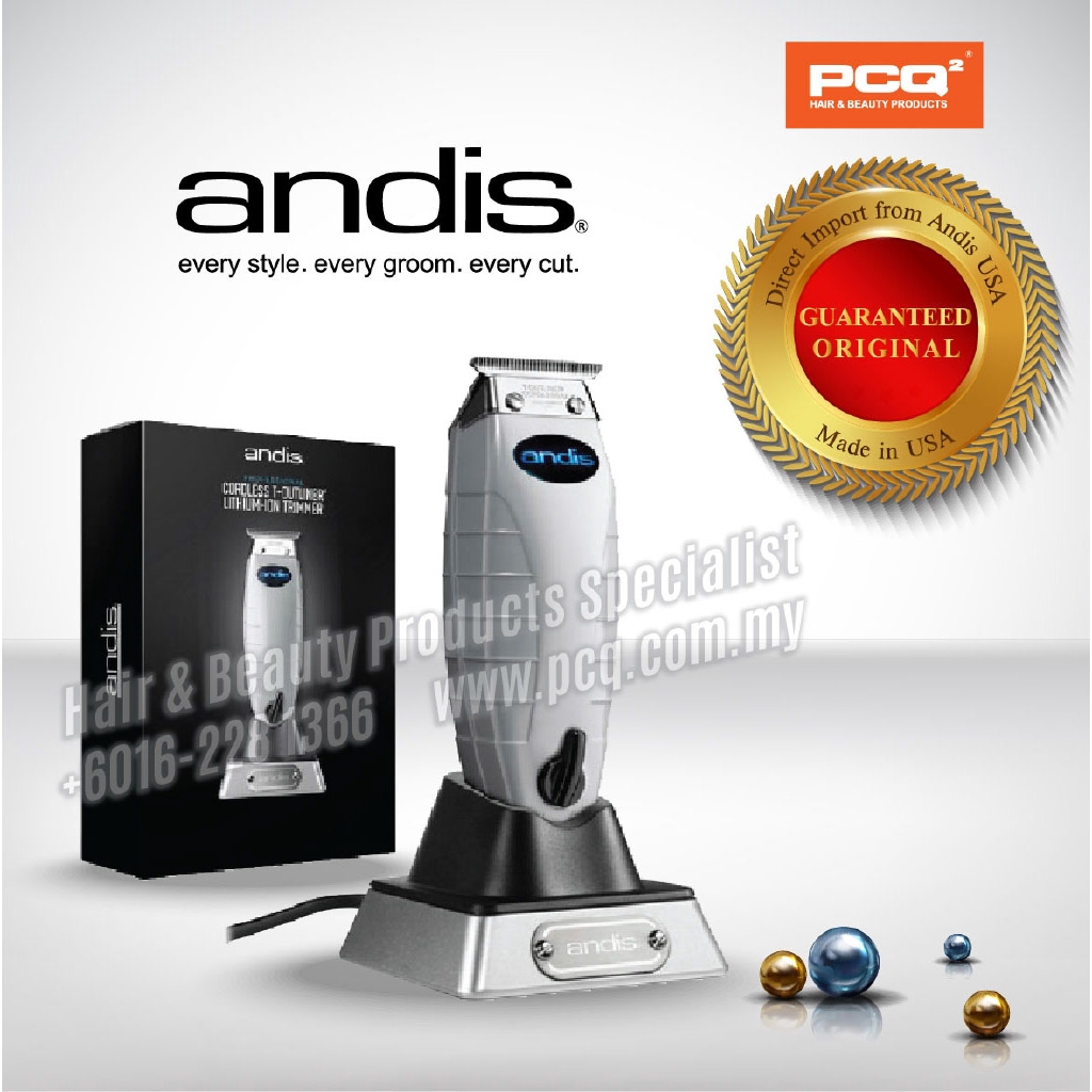 andis cordless t outliner lithium ion trimmer 74005