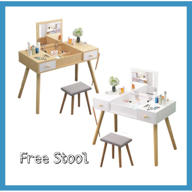 Ready Stok B2758 Simple Modern Vanity Dressing Table Set 