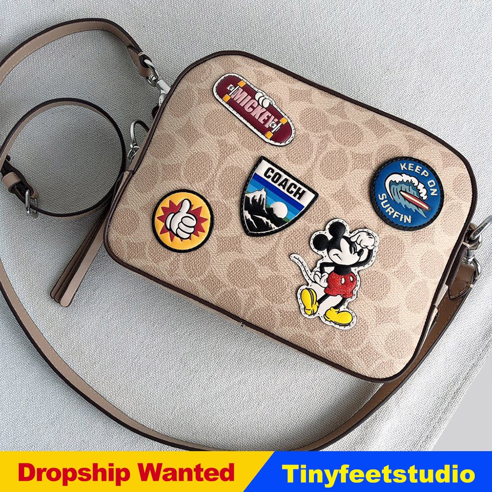 3894 Coach Disney Mickey Shoulder Camera Bag Crossbody Messenger Handbag Shopee Malaysia