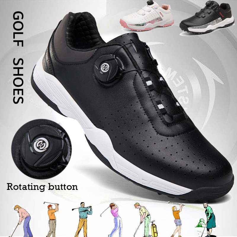 Four Seasons Men's Golf Shoe Spiked Spikeless Ladies Golf Sports Shoes