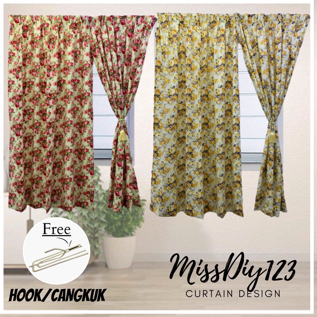 MISSDIY123 CURTAIN New Arrival Langsir Naco Corak Blackout (Langsir ...