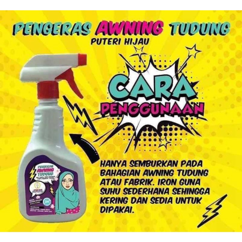 SPRAY TUDUNG(AWNING STARCH) Shopee Malaysia