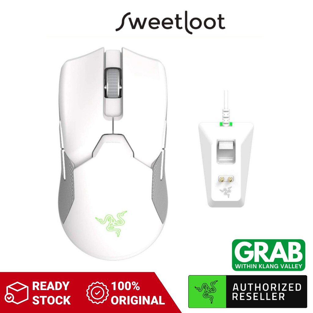 Buy Razer Viper Ultimate Mercury White Ambidextrous Wireless Gaming Mouse With Razer Hyperspeed Wireless And Charging Dock Seetracker Malaysia