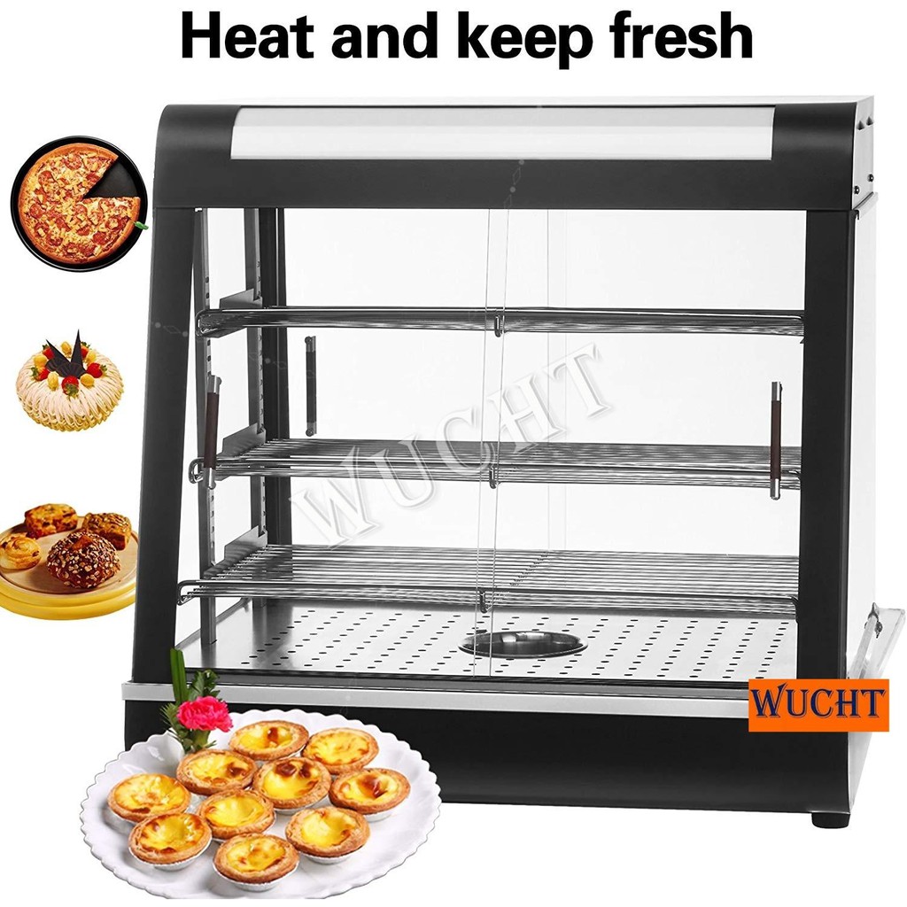Wucht 26 Commercial Countertop Food Warmer Display Case For
