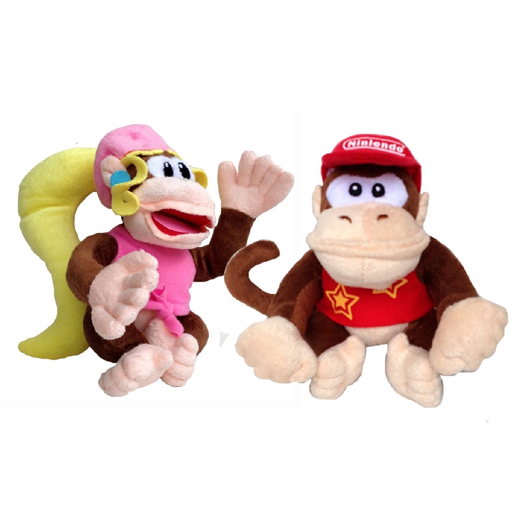 Super Mario Bros Diddy Kong Dixie Kong. dixie kong plush. 