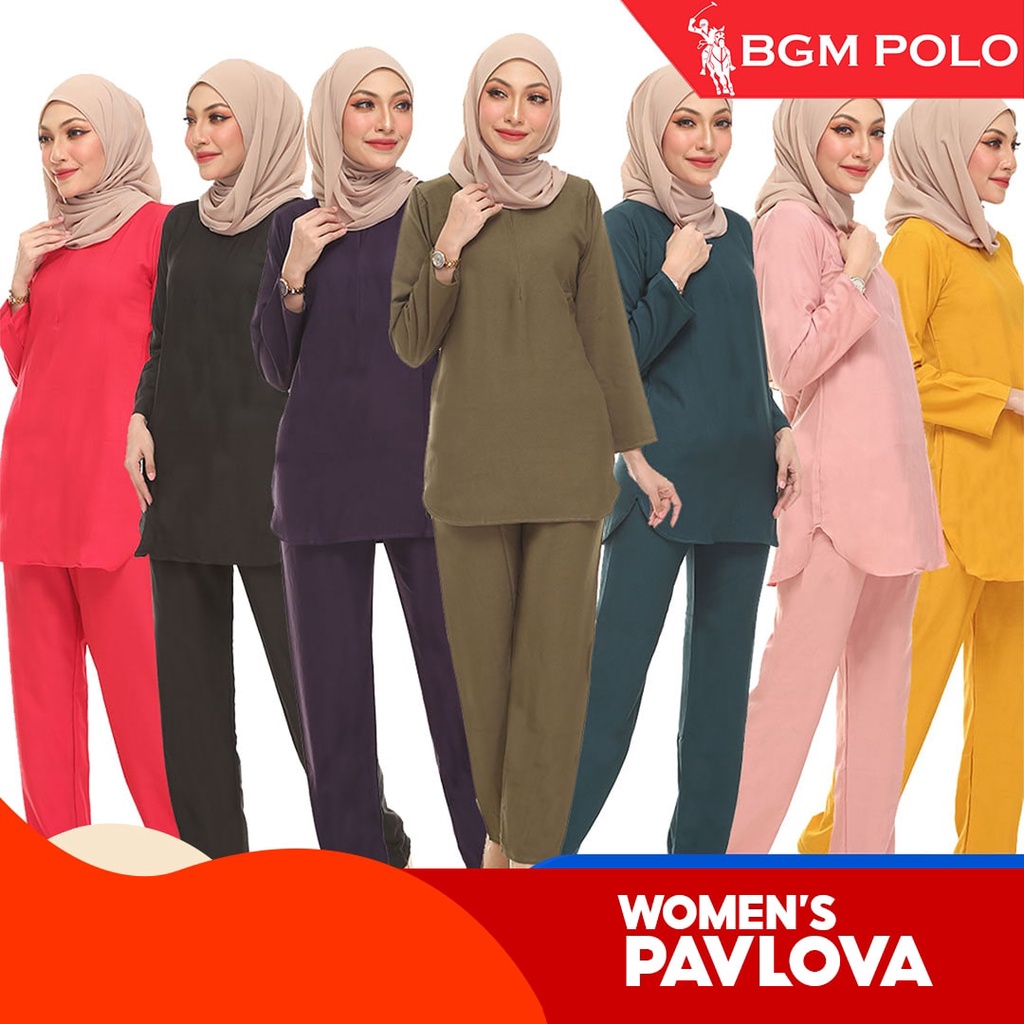 BGM POLO Trending Set New Pavlofa Muslimah Suit Blouse And Palazo Pant-BP-WS260MBNP-ZC