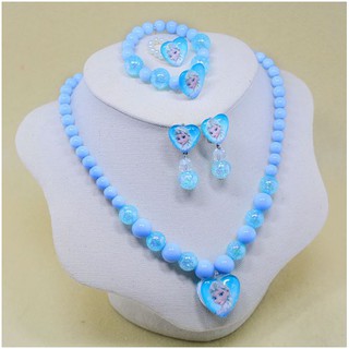 5 pcs Aksesori FROZEN  Rantai Gelang Anting  Anting  Cincin 