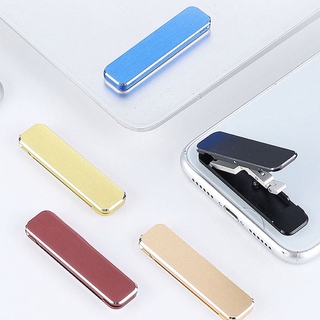 Folding phone holder Aluminum Alloy Desktop Bracket Stand Finger Phone Ring Holder Universal Folding Kickstand for Huawei Xiaomi
