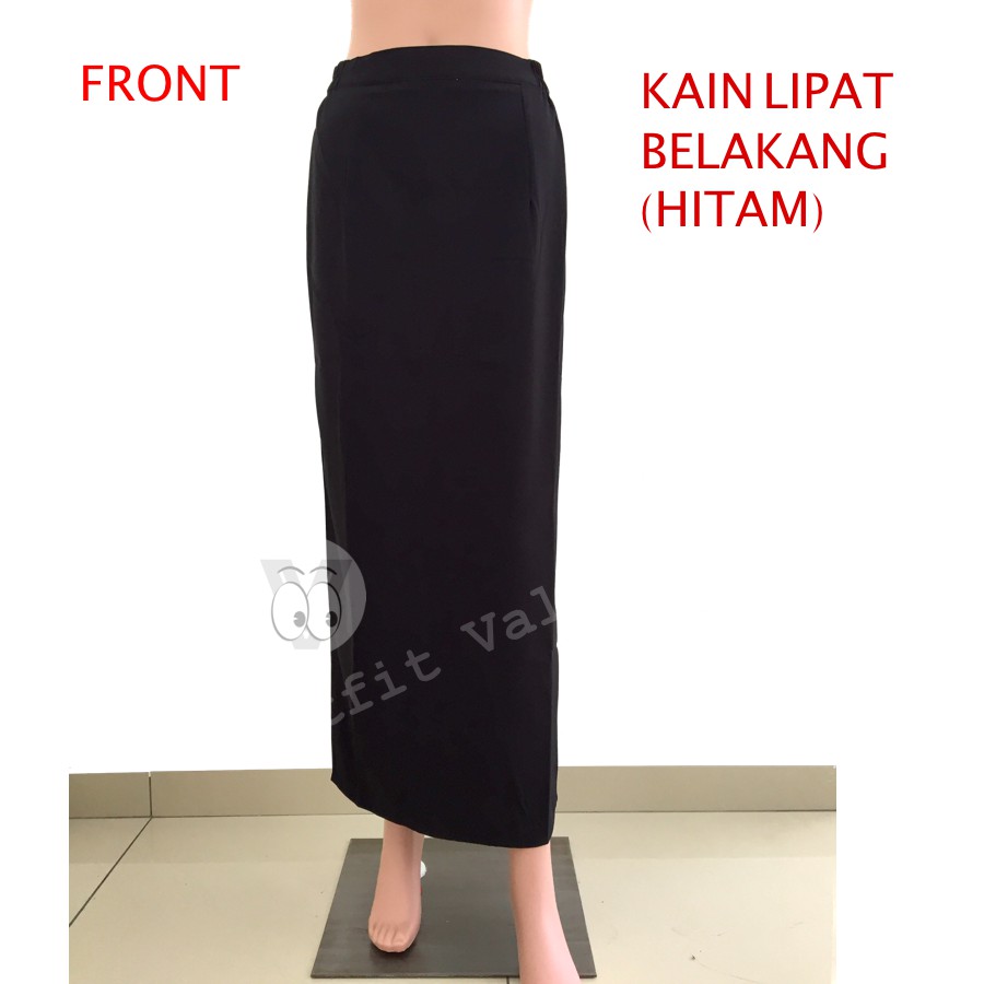 Kain Lipat Belakang S 4xl Hitam Women Formal Long Skirt S 4xl Black Shopee Malaysia