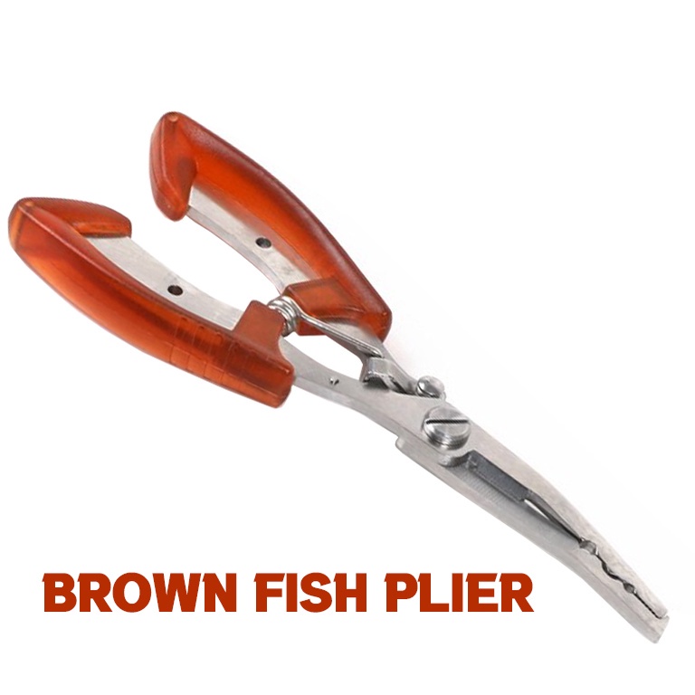 🌹[Local Seller] 16CM STAINLESS STEEL FISH FISHING PLIER AND BL-039 FISH GRIPPER MAX WEIGHT 25KG