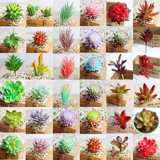 Artificial Succulents Plant Garden Miniature Fake Cactus Cute Home Floral De#FY 