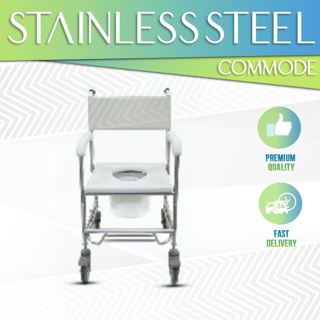 STAINLESS STEEL COMMODE CHAIR Shopee Malaysia