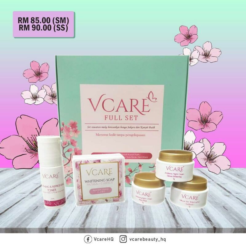 Buy Vcare Set 5 In 1 Skincare Original 100 Seetracker Malaysia