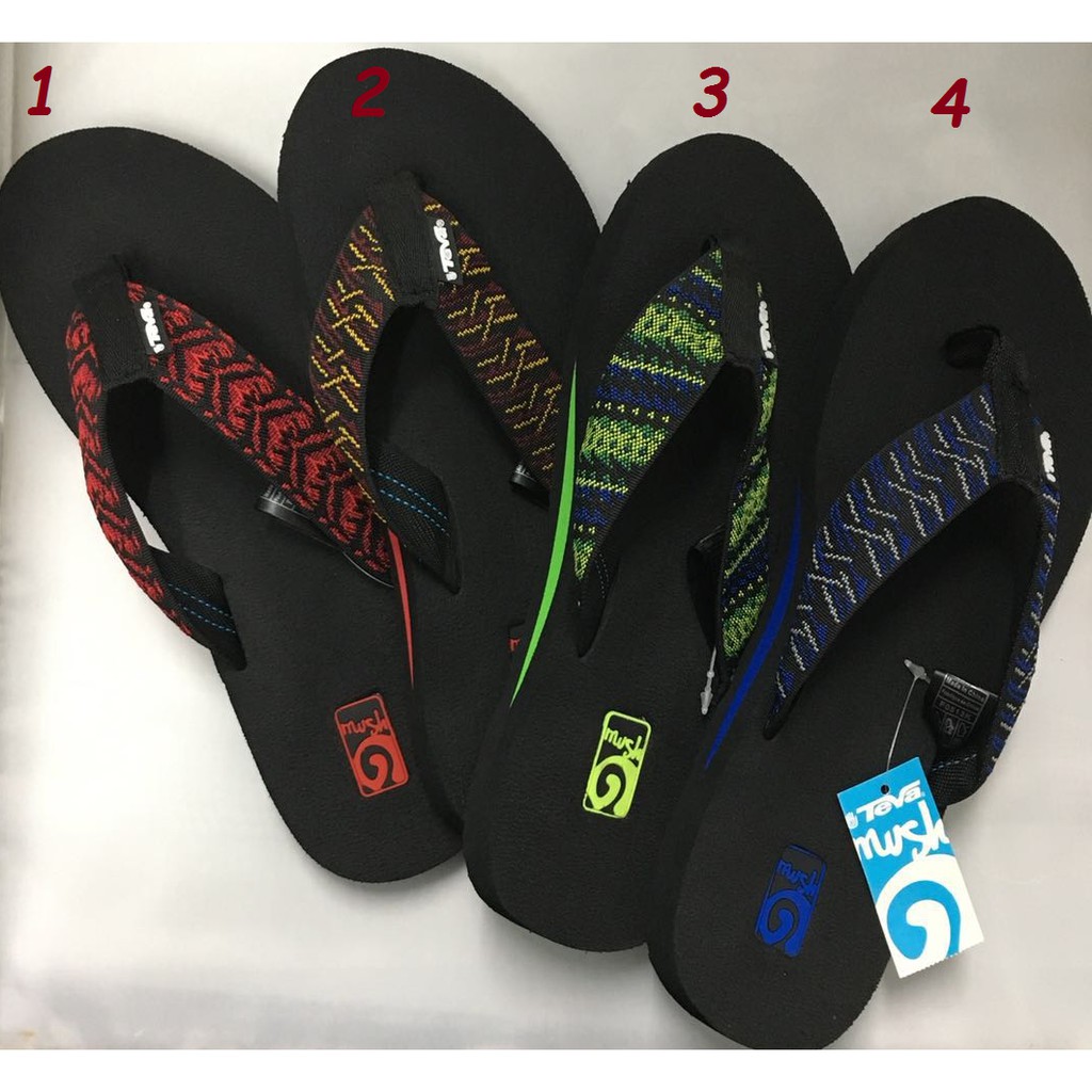 teva mush flip flops