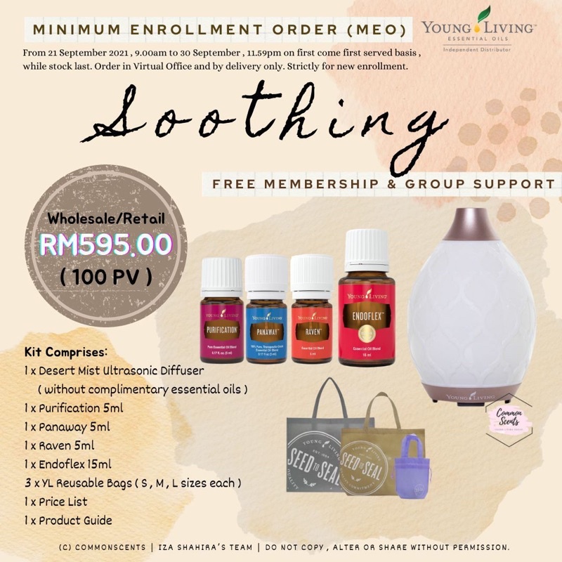 Buy Raedy Stok Set Meo Young Living Desert Mist Seetracker Malaysia