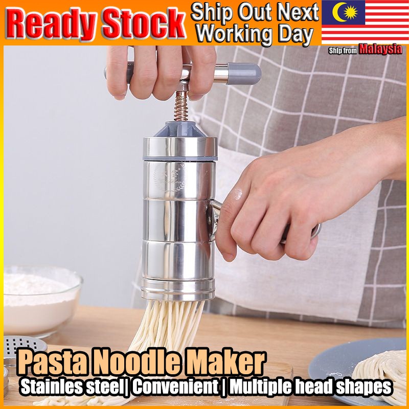 5 Mode Stainless Steel Pasta Noodle Maker Machine Handmade Noodles Mee DIY Press