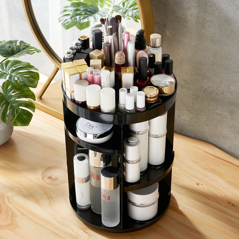 🎁KL STORE✨ 360 Degree Rotate Cosmetic Makeup Storage Box Organizer Korea Style