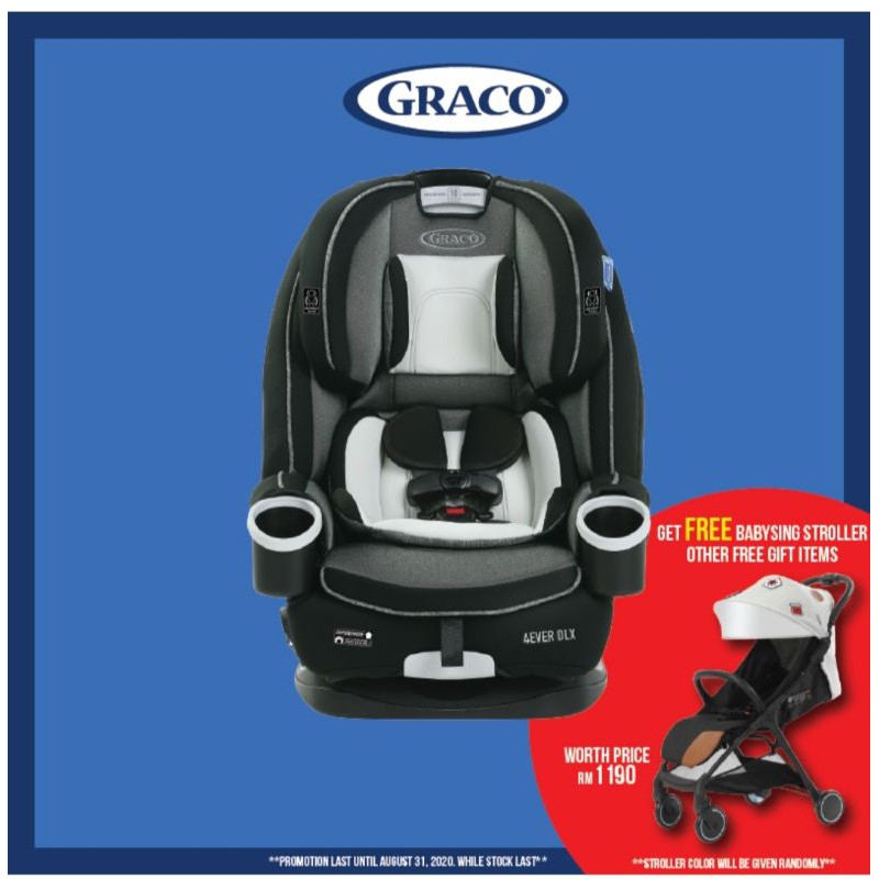 Free 10 Cashback Free Rebate Free Pos Graco 4ever Dlx All In One Convertible Car Seat Fairmont Fashion Shopee Malaysia